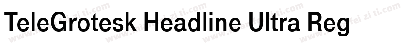 TeleGrotesk Headline Ultra Regular字体转换